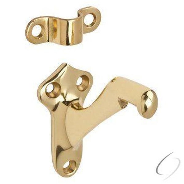 Ives Commercial Solid Brass Handrail Bracket Bright Brass Finish 59B3